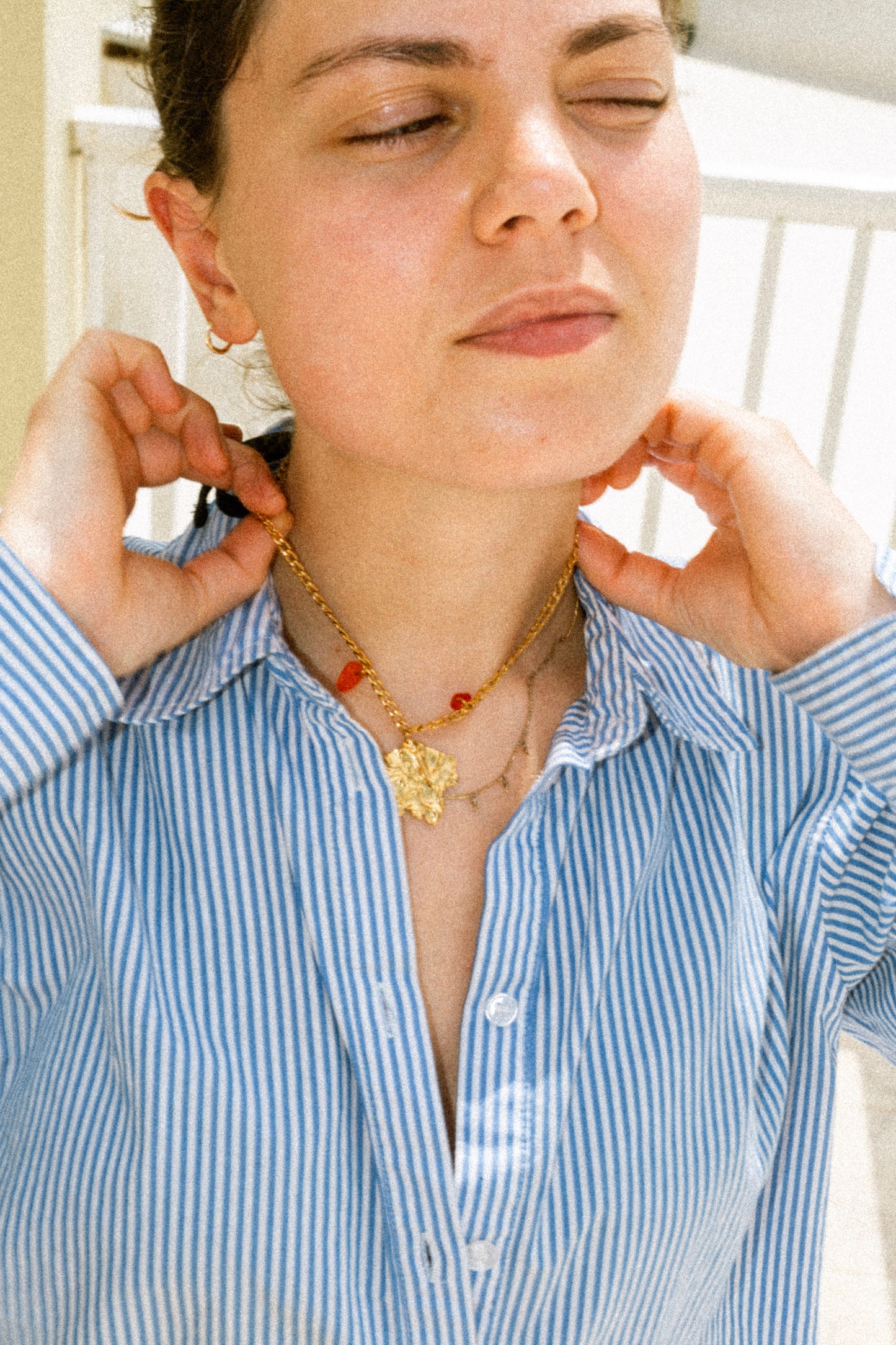 Elevate orange necklace