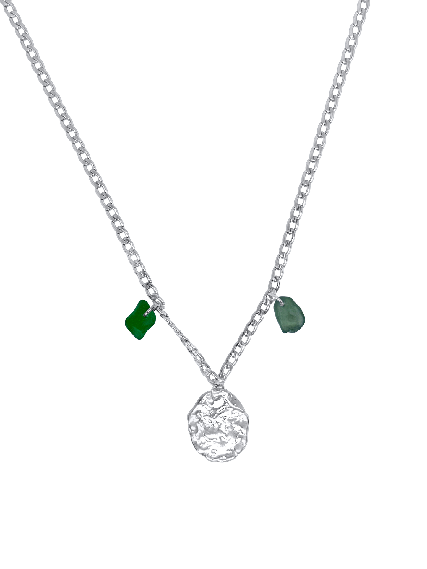 Fragments green necklace