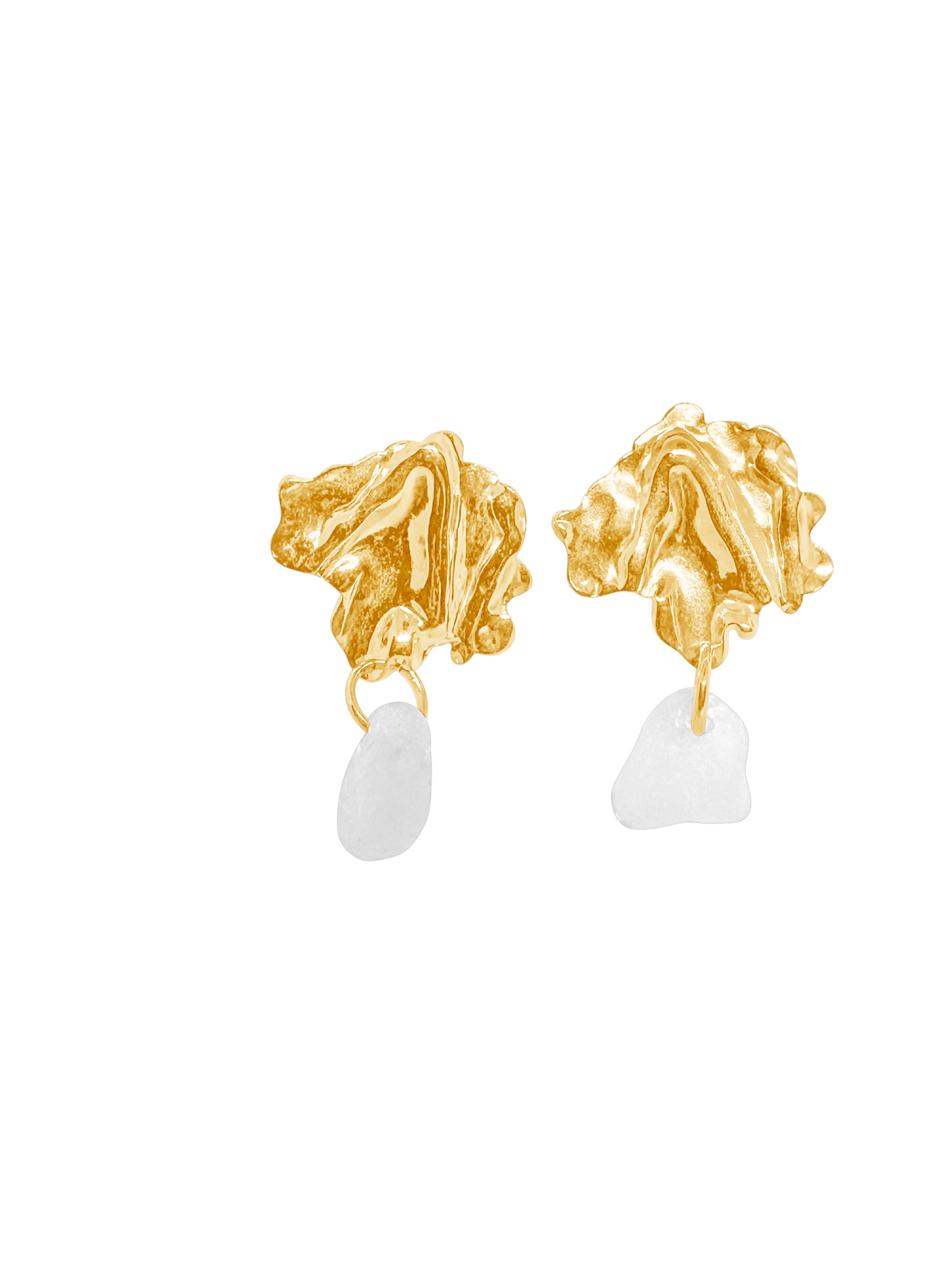 Elevate white øreringe