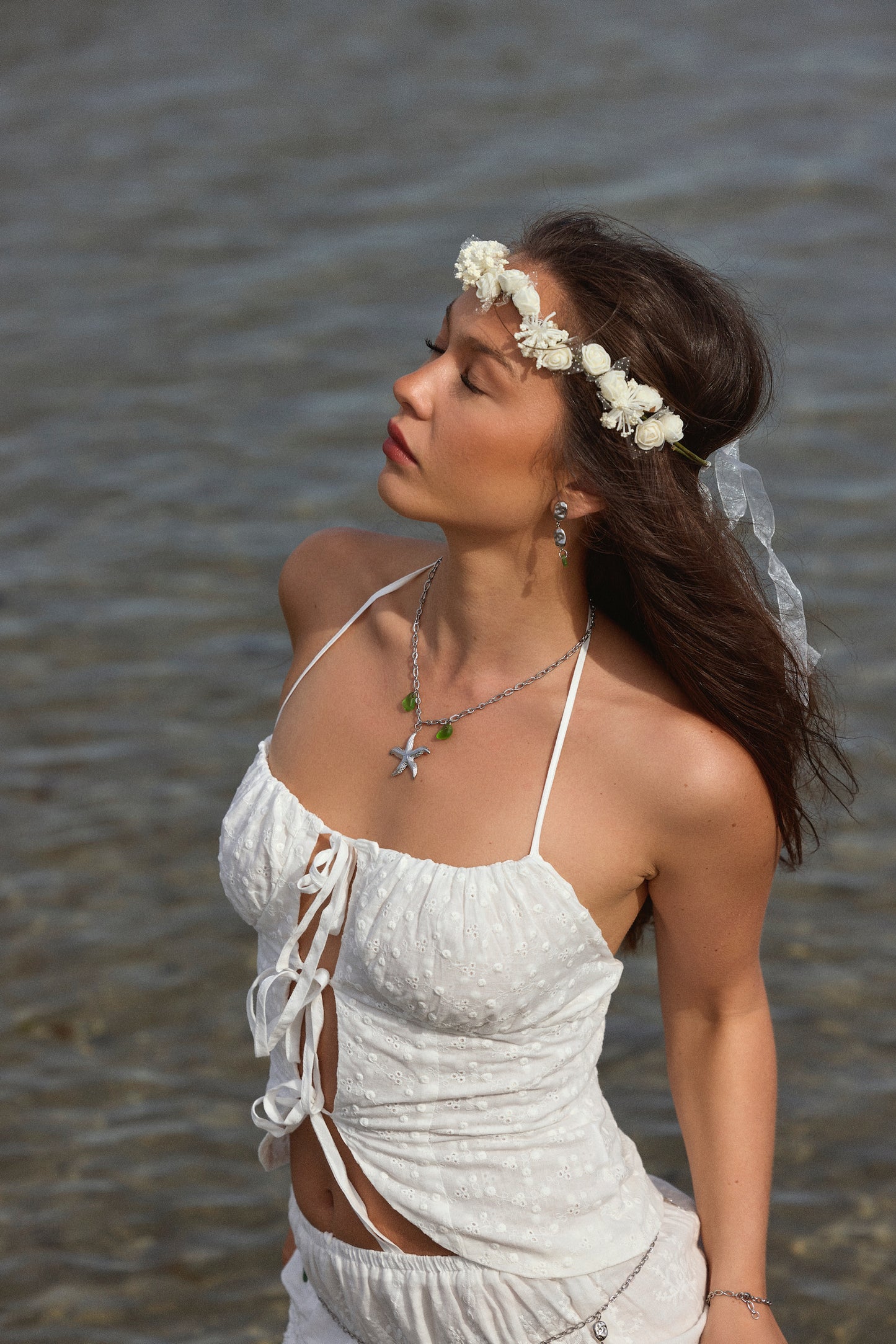 Cliff green earrings