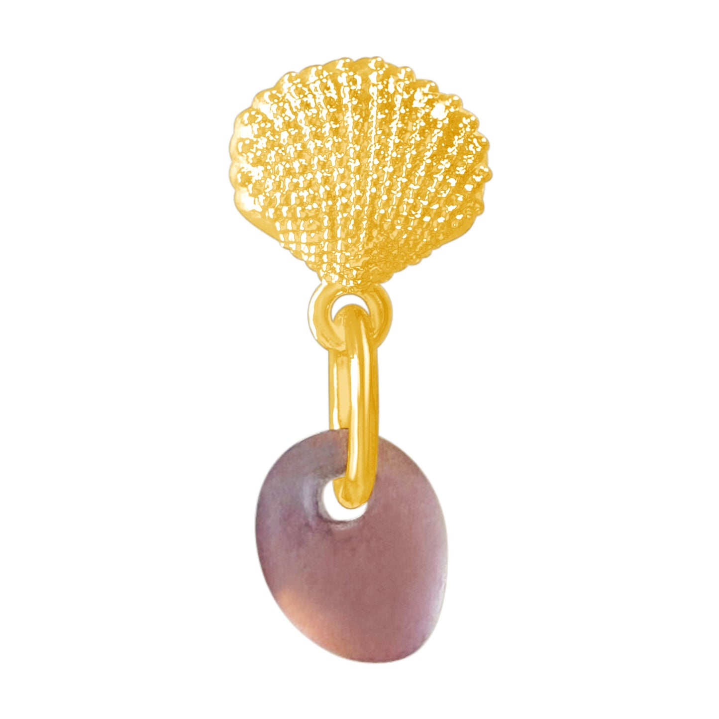 Fragment shell purple ørering single