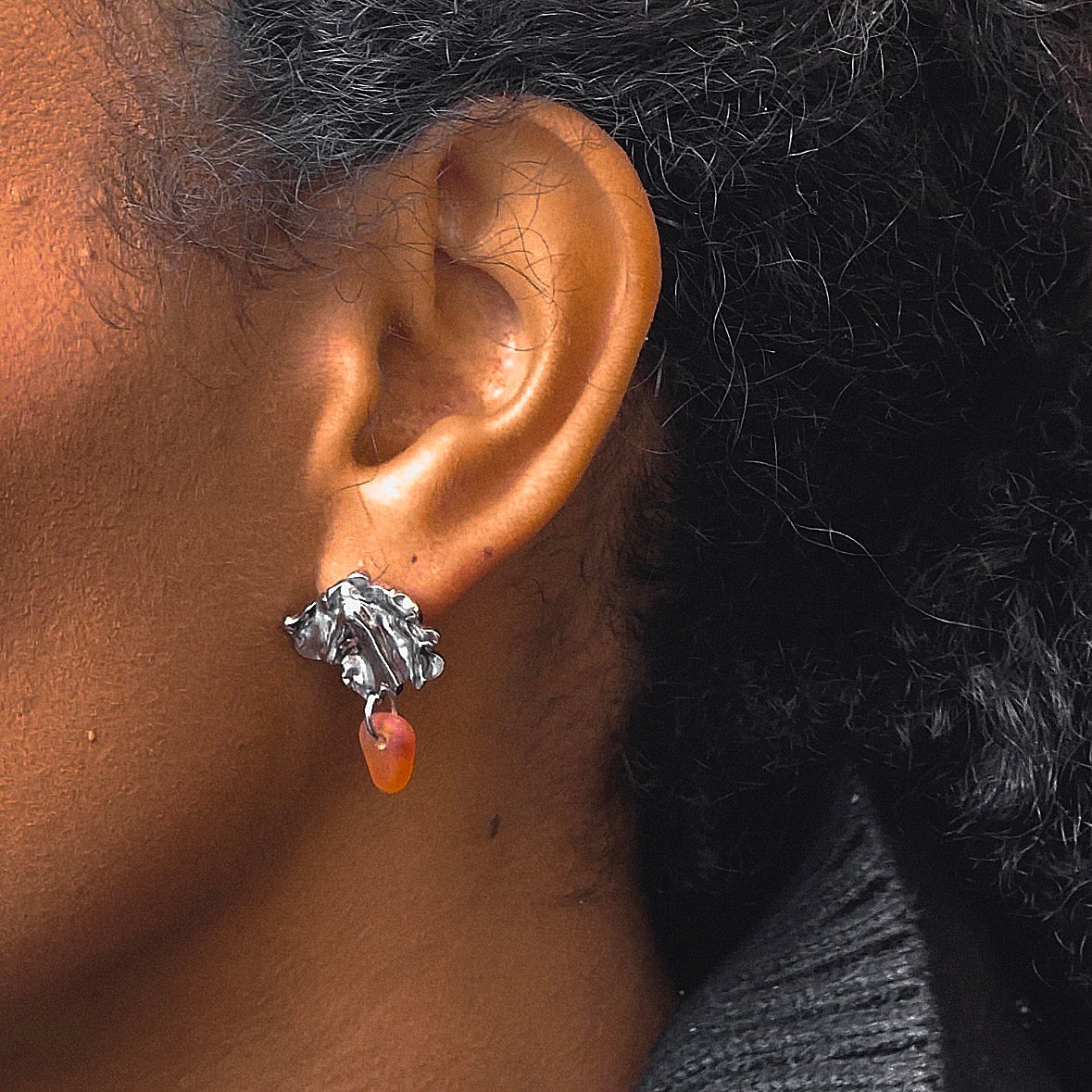 Elevate orange earrings