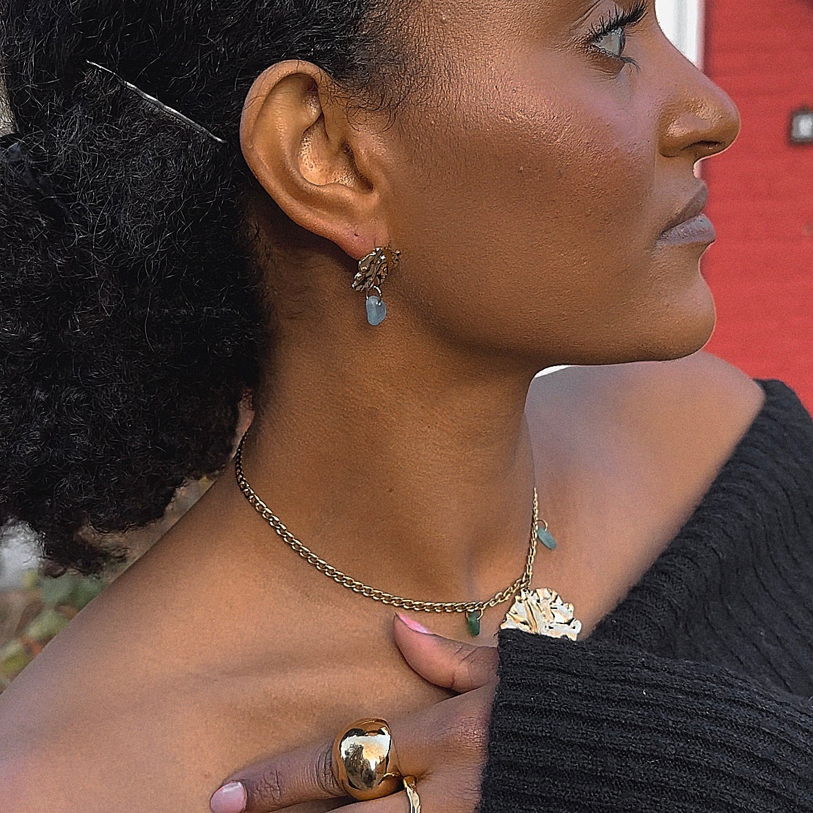 Elevate green necklace