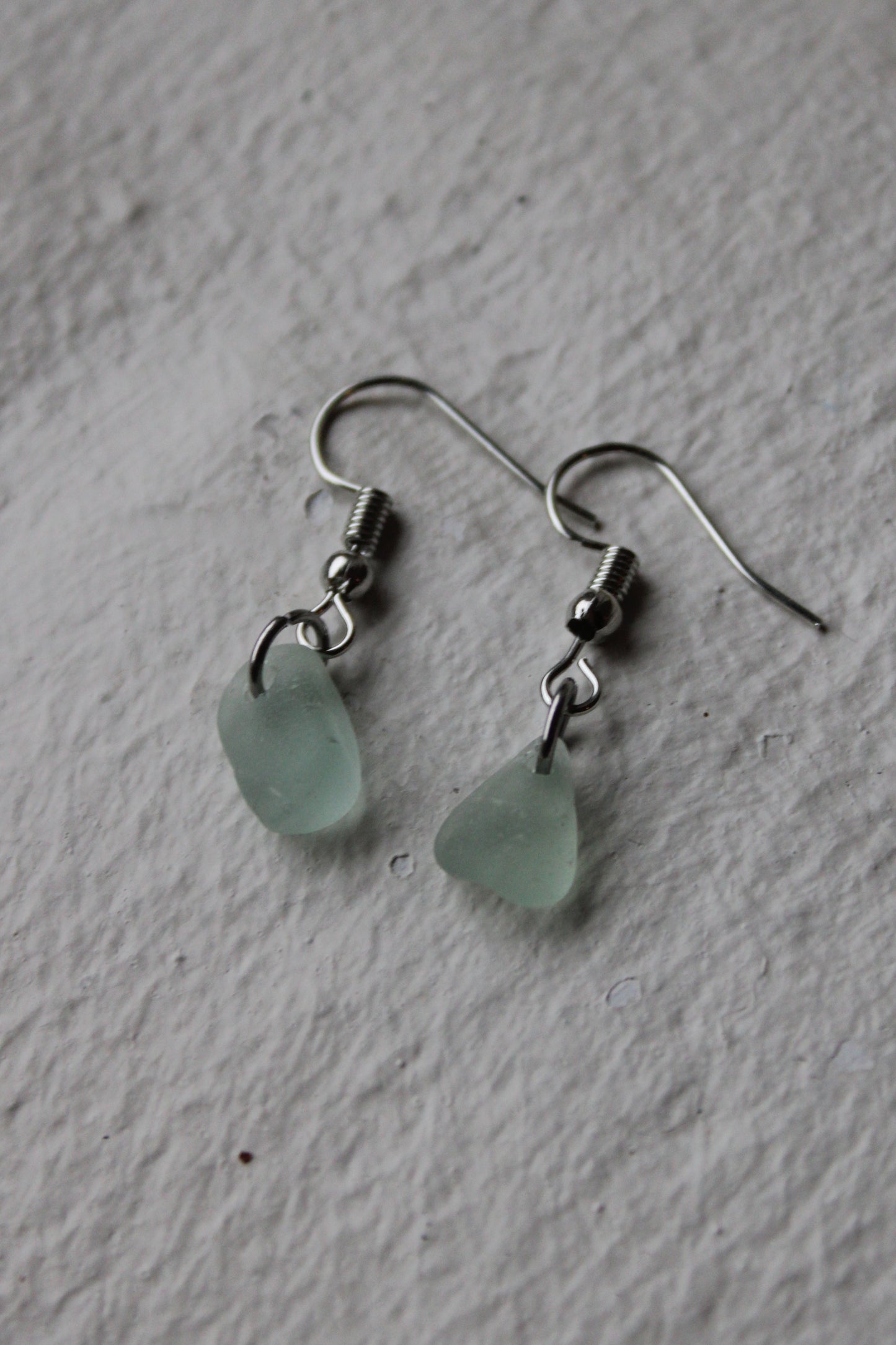 No Waste aqua green øreringe