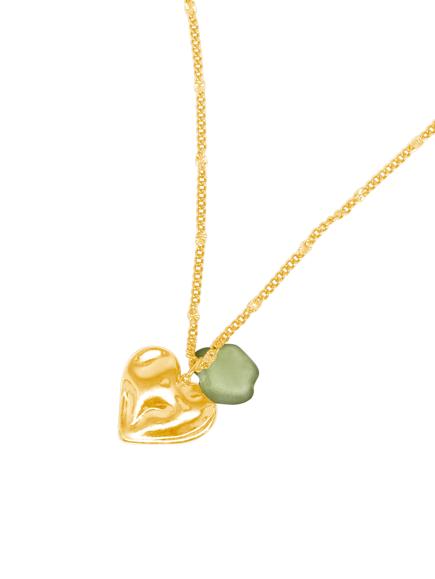 Valentina Wavy Heart halskæde
