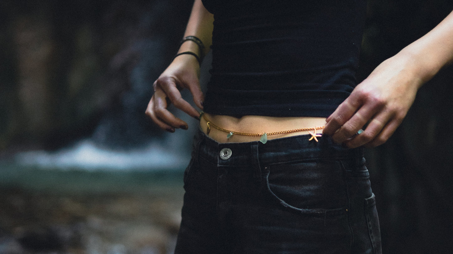 Sunburst belly chain