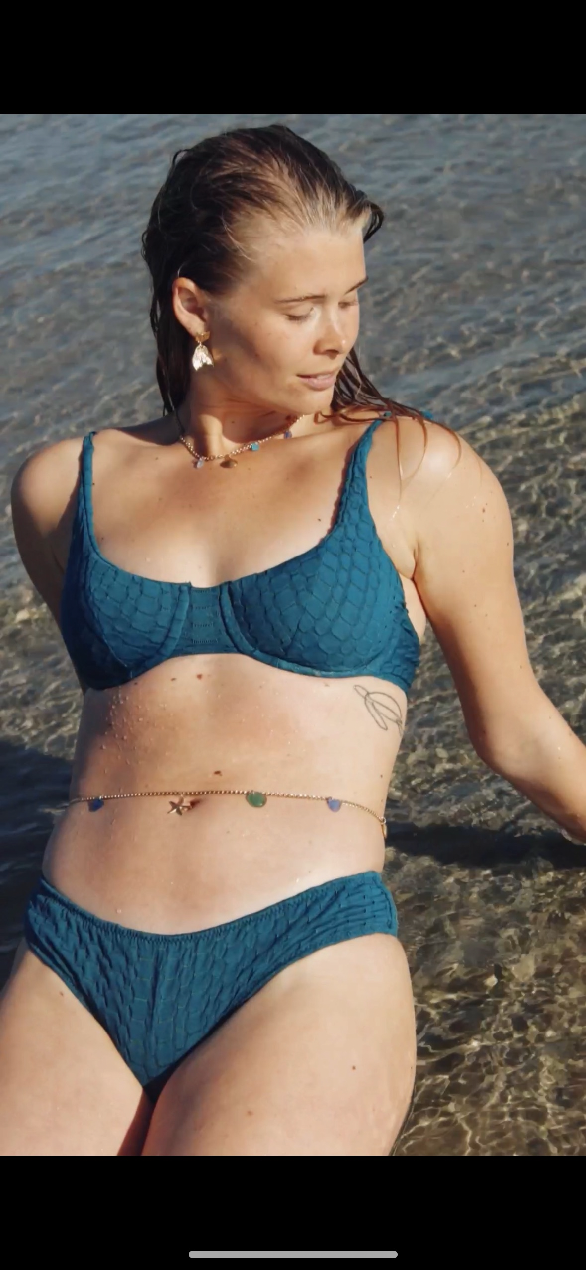 Sunburst belly chain