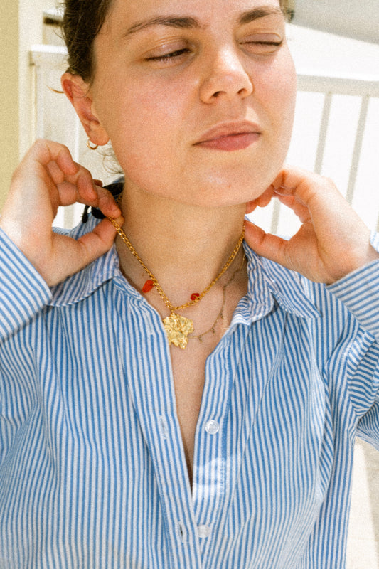 Elevate orange necklace