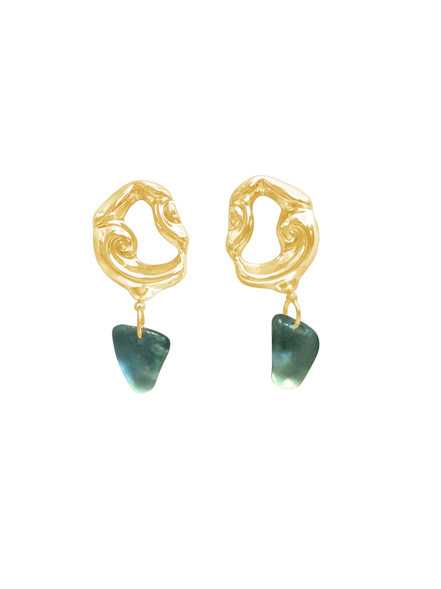 Blue Month Earrings Light Green