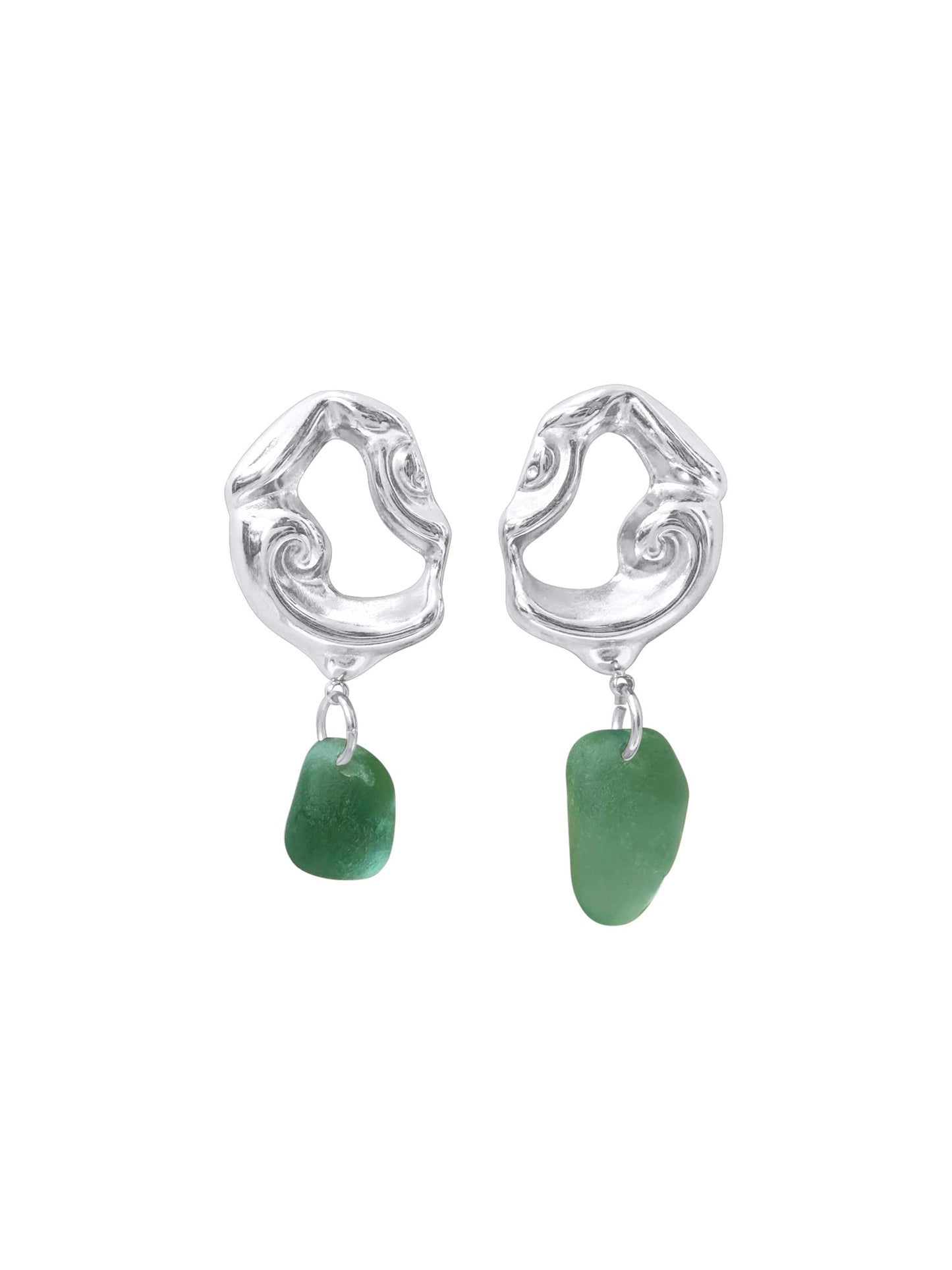 Blue Month Earrings Light Green