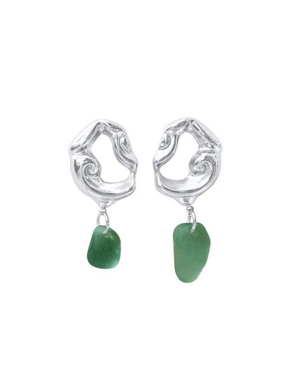 Blue Month Earrings Light Green