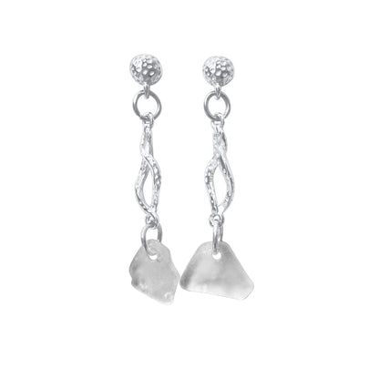 Foam Stream Stud Earrings