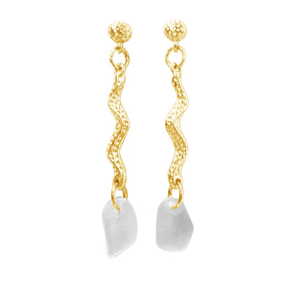Sea Foam Small Stud Earrings