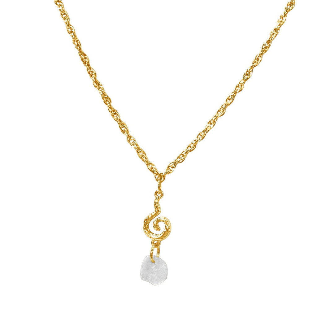 Foam Spiral Necklace