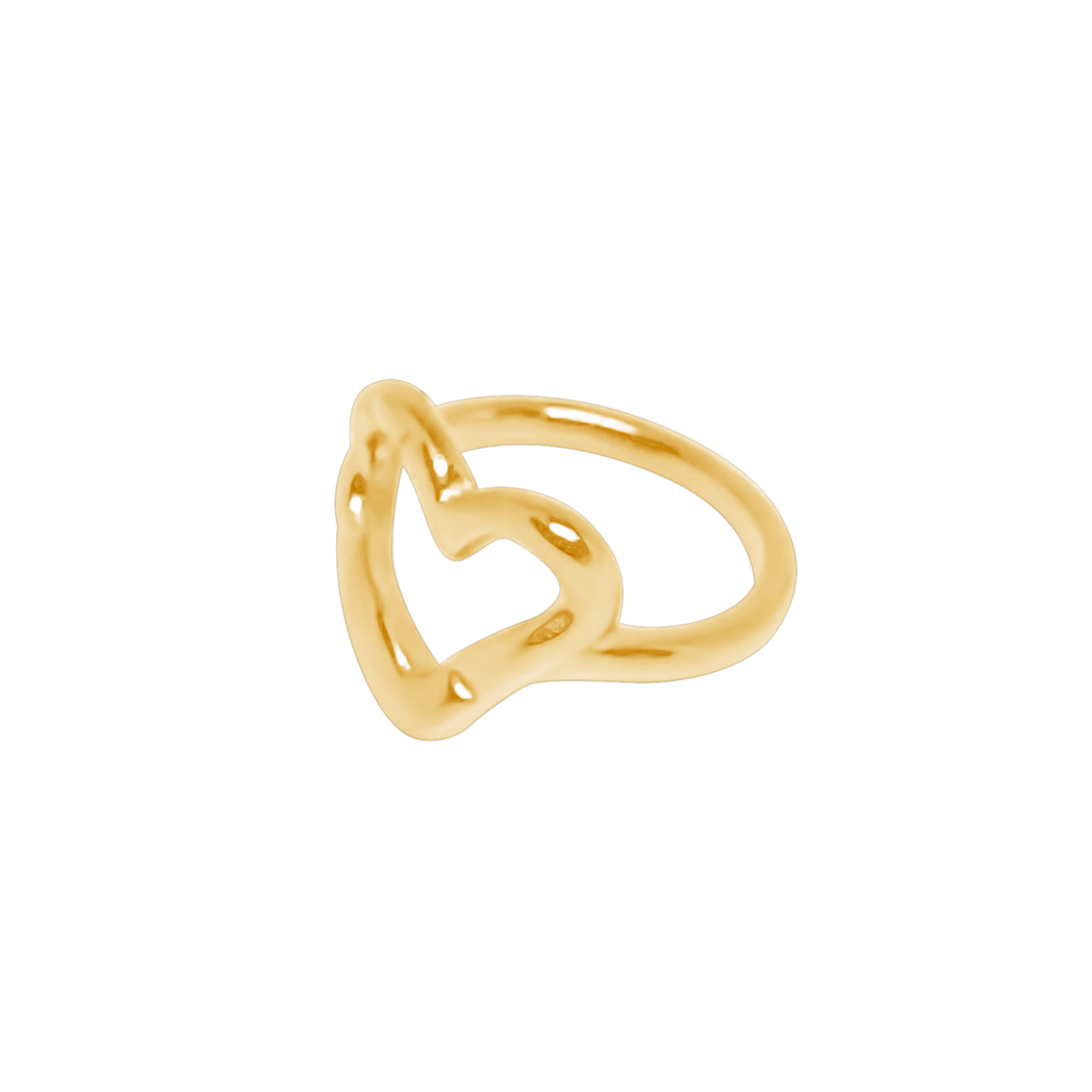 Valetina Wavy Heart ring