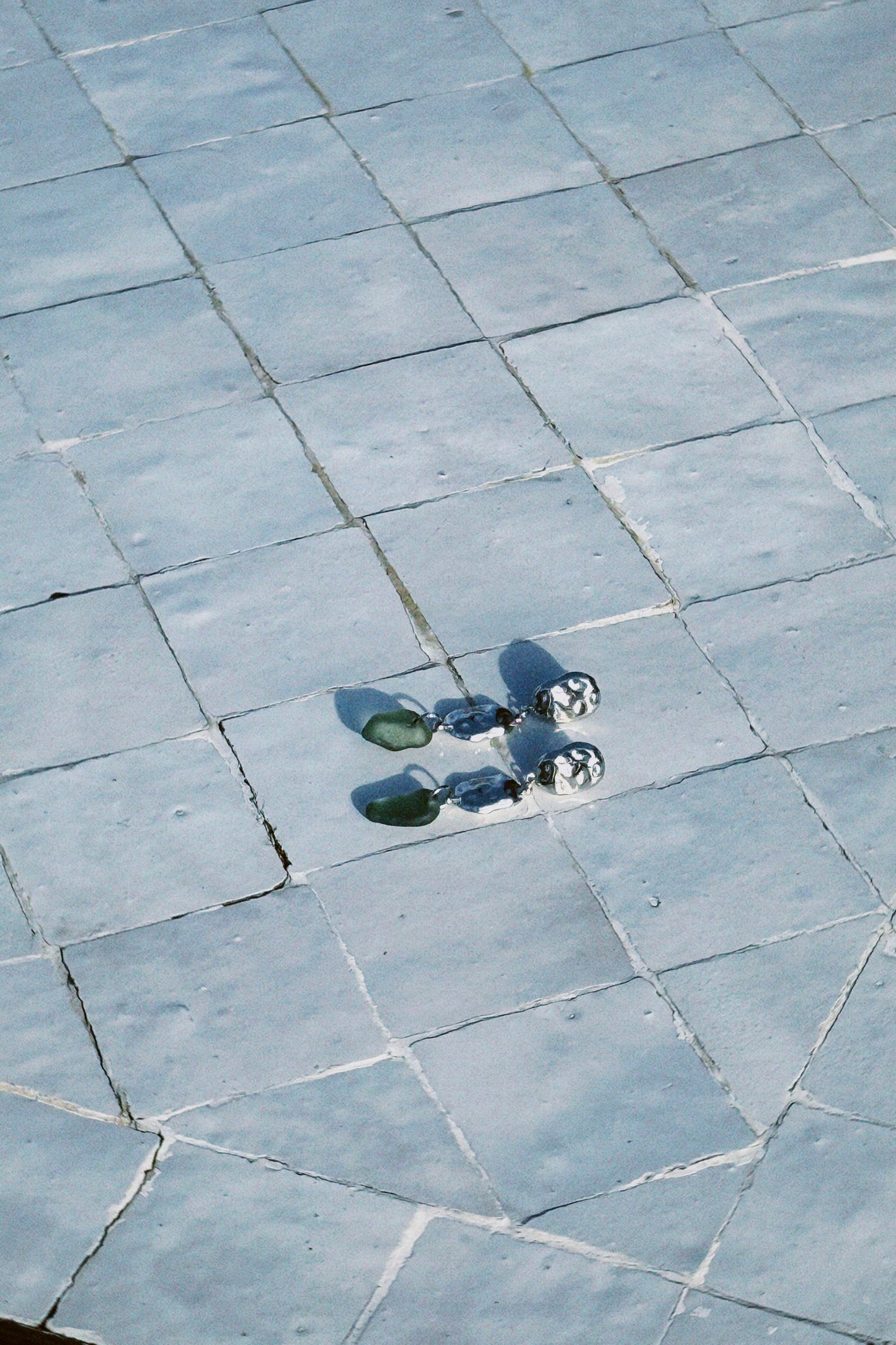 Cliff green earrings