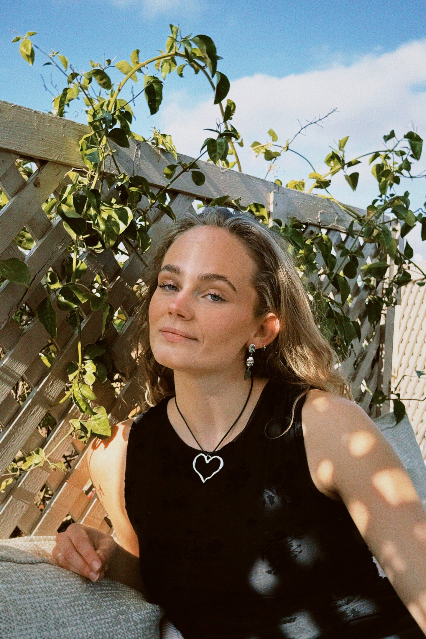 Cliff green earrings