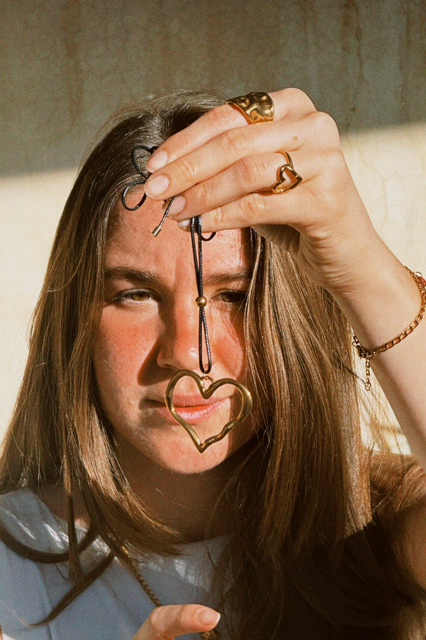 Valentina Wavy Heart choker